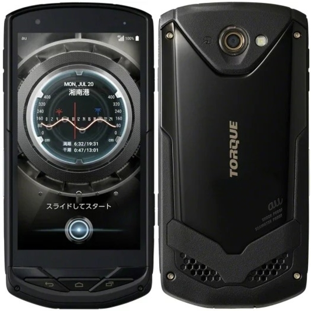 京セラ(キョウセラ)の新品 au TORQUE  G02 KYV35 Black(053-2) スマホ/家電/カメラのスマートフォン/携帯電話(スマートフォン本体)の商品写真