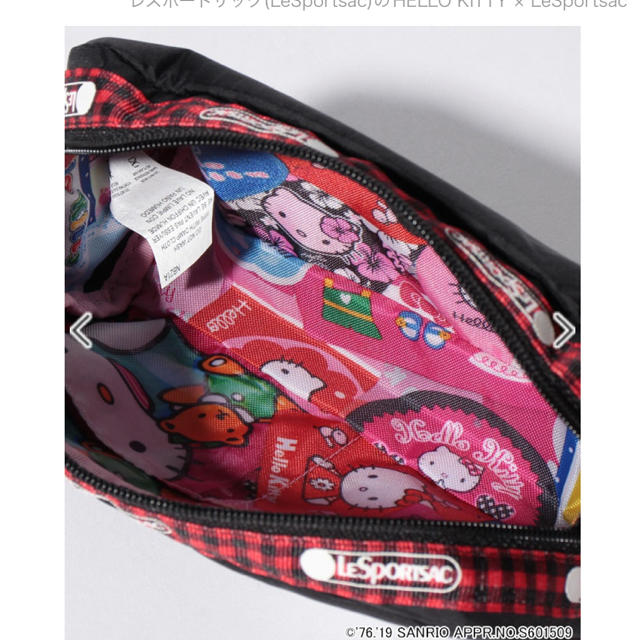 LeSportsac(レスポートサック)のレスポ  RECTANGURAR COSMETIC ハローキティフェイバリッツ レディースのファッション小物(ポーチ)の商品写真