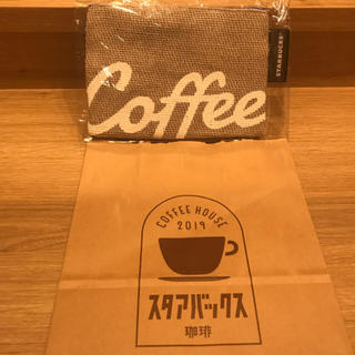 スターバックスコーヒー(Starbucks Coffee)のスターバックス パナマ織りコーヒーポーチ(ポーチ)