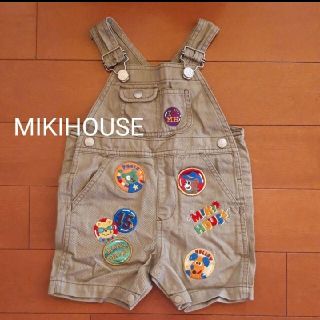 ミキハウス(mikihouse)のMIKI HOUSE　ワッペン サロペット　オーバーオール(カバーオール)