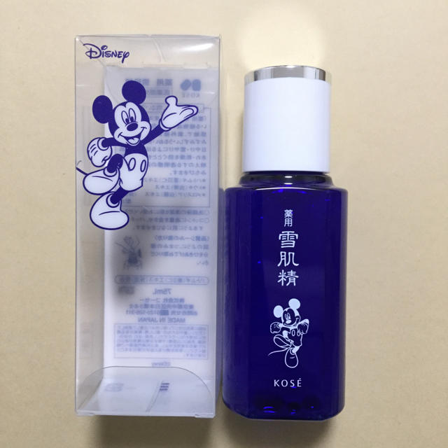 KOSE(コーセー)のKOSE 雪肌精 75ml 空容器 Disney デザイン 4点セット インテリア/住まい/日用品のキッチン/食器(容器)の商品写真