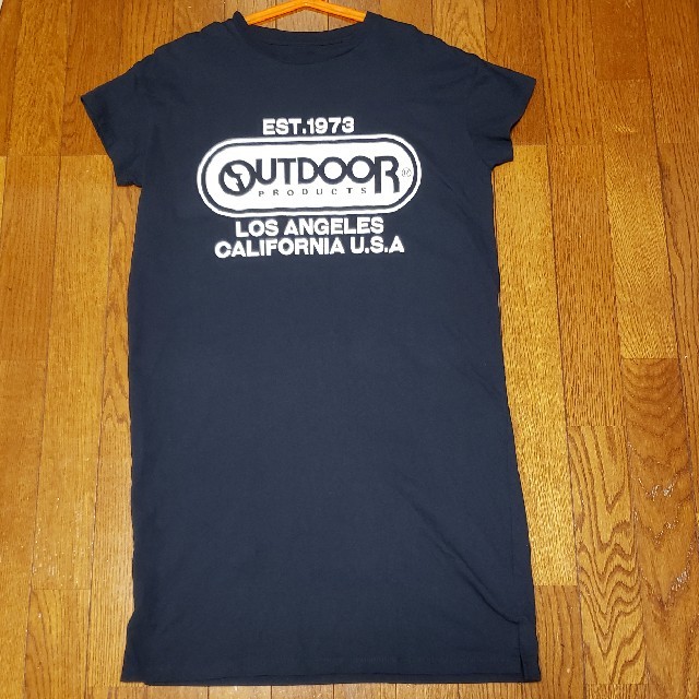 OUTDOOR PRODUCTS(アウトドアプロダクツ)のOUTDOOR レディースTシャツワンピ半袖　Lサイズ レディースのトップス(Tシャツ(半袖/袖なし))の商品写真