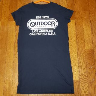 アウトドアプロダクツ(OUTDOOR PRODUCTS)のOUTDOOR レディースTシャツワンピ半袖　Lサイズ(Tシャツ(半袖/袖なし))