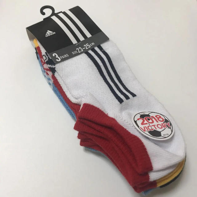 adidas(アディダス)の◎新品！adidas アディダス ソックス 3足セット 23-25 キッズ/ベビー/マタニティのこども用ファッション小物(靴下/タイツ)の商品写真