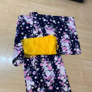 女児浴衣  140  帯セット(甚平/浴衣)