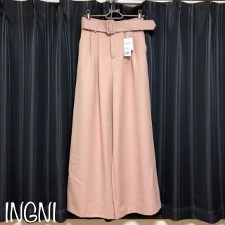 イング(INGNI)のINGNI 新品タグ付き 共ベルト付 ワイドパンツ(カジュアルパンツ)