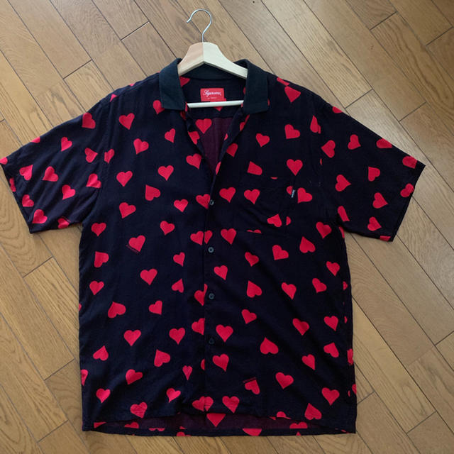 supreme hearts rayon shirt シュプリーム ハート L - シャツ