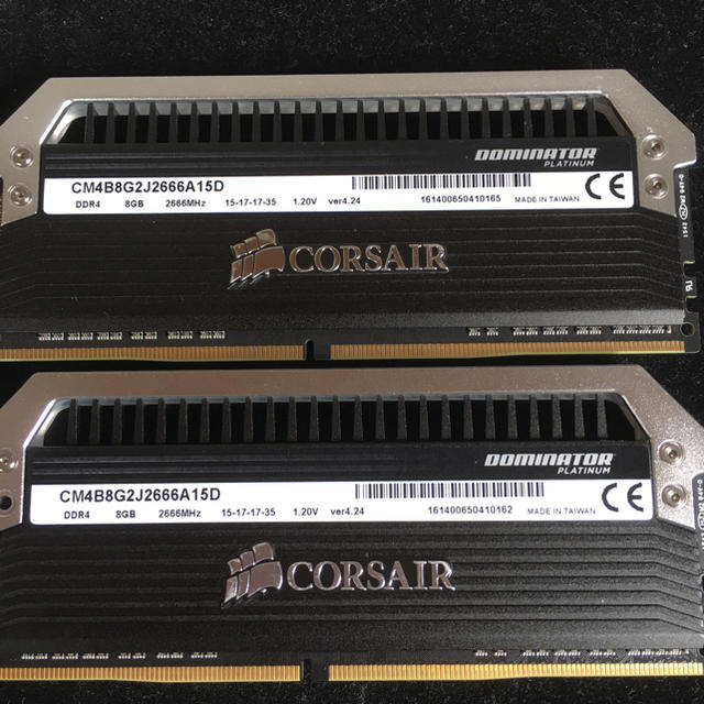 PCパーツCORSAIR DDR4 8GB 2マイセット