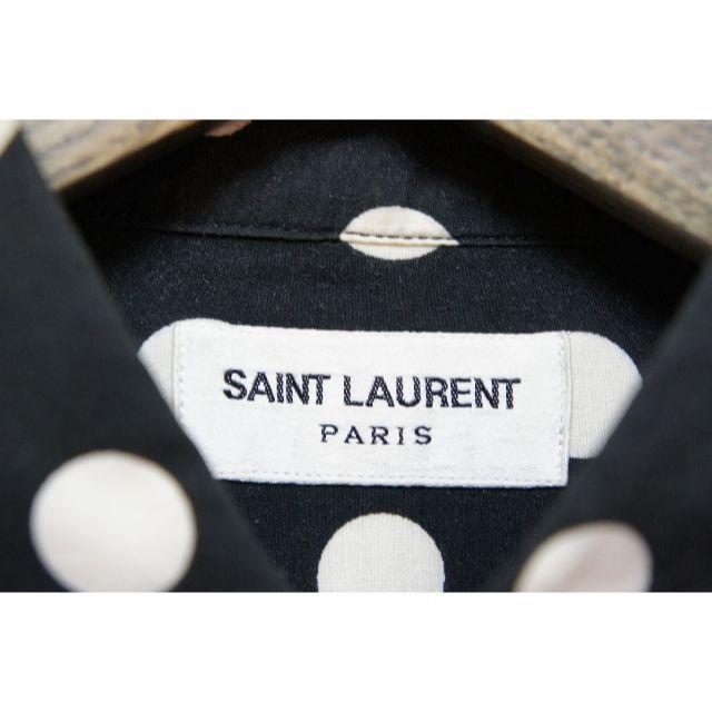 SAINT LAURENT PARISサンローランポルカ ドット シャツ621J