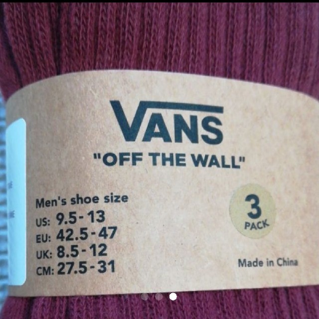 VANS(ヴァンズ)の人気 VANS ソックス 3足セット メンズのレッグウェア(ソックス)の商品写真