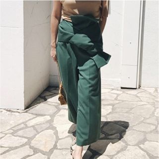 アメリヴィンテージ(Ameri VINTAGE)のAmeri vintage OBI WIDE PANTS ワイドパンツ アメリ(カジュアルパンツ)