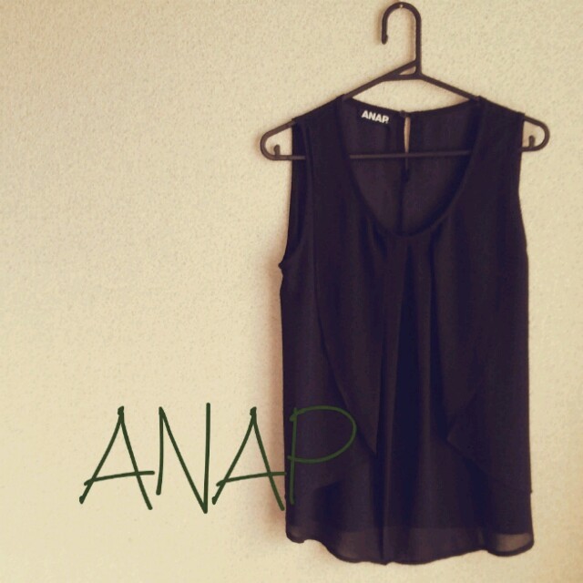 ANAP(アナップ)のANAP シフォン ノースリーブブラウス レディースのトップス(シャツ/ブラウス(半袖/袖なし))の商品写真