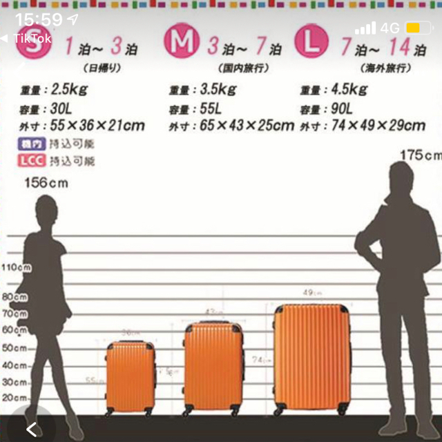 キャリーケースLサイズ レディースのバッグ(スーツケース/キャリーバッグ)の商品写真