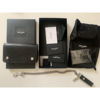 サンローラン(Saint Laurent)のサンローラン ウォレット チェーン付き クロコダイル saintlaurent(財布)