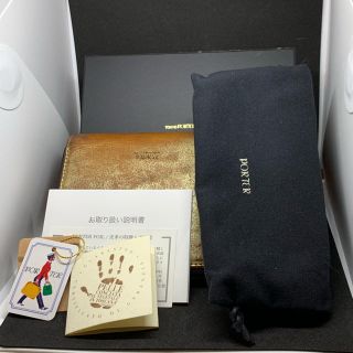 ポーター(PORTER)のPORTER FOIL gold wallet ¥24000 金色財布(折り財布)