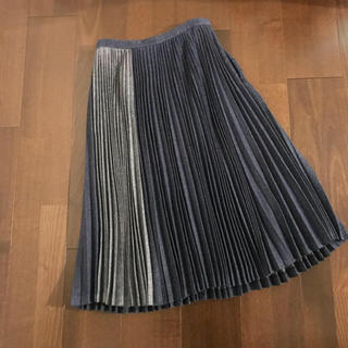 ルシェルブルー(LE CIEL BLEU)のルシェルブルー デニムプリーツスカート(ひざ丈スカート)