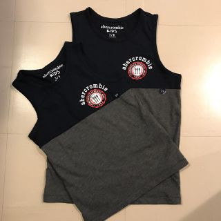 アバクロンビーアンドフィッチ(Abercrombie&Fitch)のAbercrombie ノースリーブ 2枚セット 3/4+7/8 未着用(Tシャツ/カットソー)