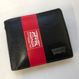 リーバイス(Levi's)のLevi's[リーバイス]レザー二つ折り財布 ブラック(折り財布)