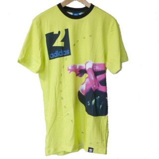 アディダス(adidas)の新品Bグレード◆(Ｌ)AdidasOriginals黄色オリジナルTシャツ(Tシャツ/カットソー(半袖/袖なし))