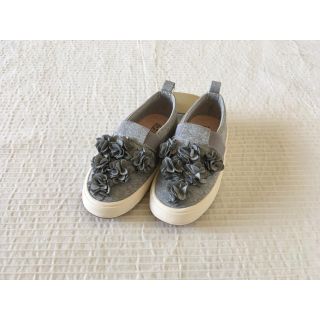 ザラキッズ(ZARA KIDS)の専用☆新品☆ZARA☆フラワースリッポン スニーカー 16㎝(スリッポン)