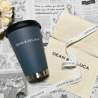 ディーンアンドデルーカ(DEAN & DELUCA)のラッピングset付きDEAN&DELUCAタンブラー/グレー/マグボトル 水筒(タンブラー)