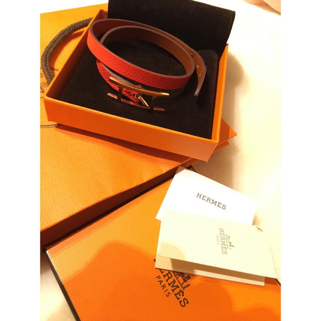 大人の上質 Hermes - エルメス HERMES アピ レザーブレスレット