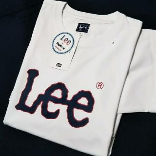 リー(Lee)の◆新品タグ付き◆  LEE  ルーズフィットTシャツ／Ｌ／ホワイト(Tシャツ/カットソー(半袖/袖なし))