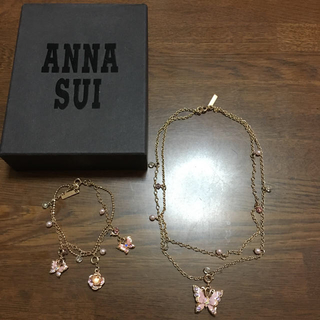 アナスイ(ANNA SUI)の箱なしアナスイ♡2連ネックレス＆2連ブレスレット(ネックレス)
