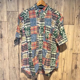 トミーヒルフィガー(TOMMY HILFIGER)のM TOMMY HILFIGER patchwork shirts(シャツ)