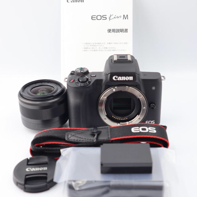 値引 極美品❤️Canon EOS Kiss M ❤️ブラック レンズキット ミラー