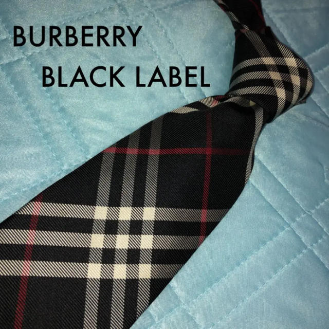 美品！BURBERRY BLACK LABEL ネクタイ ブラック 大人気‼︎ ネクタイ