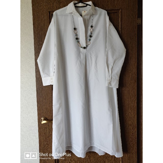 chocol raffine robe(ショコラフィネローブ)のスキッパーシャツワンピース長袖 レディースのワンピース(ひざ丈ワンピース)の商品写真