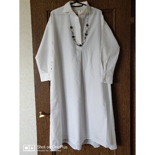 ショコラフィネローブ(chocol raffine robe)のスキッパーシャツワンピース長袖(ひざ丈ワンピース)