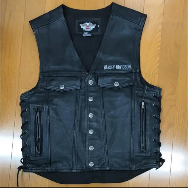 Harley Davidson(ハーレーダビッドソン)のハーレーダビッドソン 革ベスト メンズのジャケット/アウター(ライダースジャケット)の商品写真