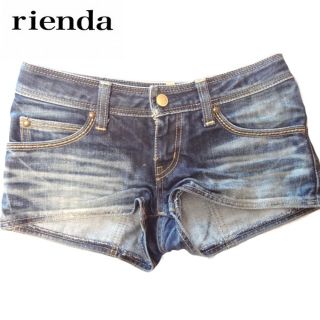 リエンダ(rienda)のお値下げほぼ未使用♥rienda リエンダ デニムショートパンツ(ショートパンツ)