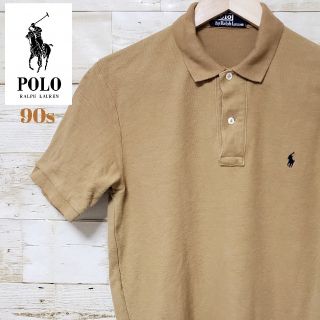 ポロラルフローレン(POLO RALPH LAUREN)のポロラルフローレン 90s ワンポイントロゴ カーキ アースカラー ポロシャツ(ポロシャツ)