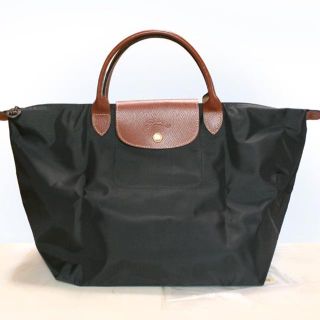 ロンシャン(LONGCHAMP)のロンシャン　ハンドバッグM ブラック　新品(ハンドバッグ)