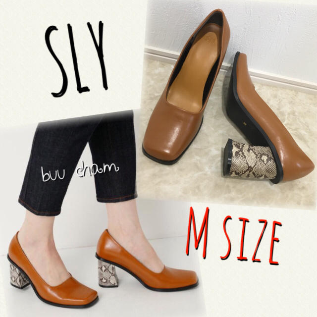 SLY(スライ)のSLY♡AUTUMN SQUARE TOE HEEL PUMPS パンプス レディースの靴/シューズ(ハイヒール/パンプス)の商品写真