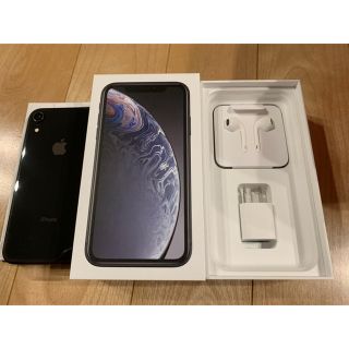 アップル(Apple)の新品  iPhoneXR 64GB ブラック 黒 simフリー(スマートフォン本体)