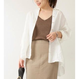 スピックアンドスパン(Spick & Span)のSpick&Span 麻ビッグシャツ(シャツ/ブラウス(長袖/七分))