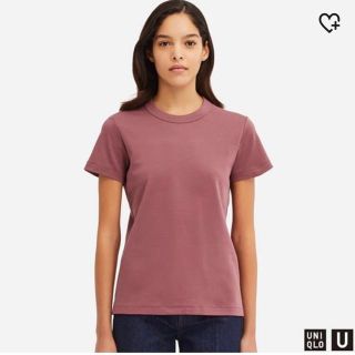 ユニクロ(UNIQLO)のユニクロユー クルーネックt pink XL UNIQLOU(Tシャツ(半袖/袖なし))