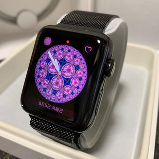 アップルウォッチ(Apple Watch)の美品 Apple Watch Series 2 42mm 純正 ミラネーゼループ(腕時計(デジタル))