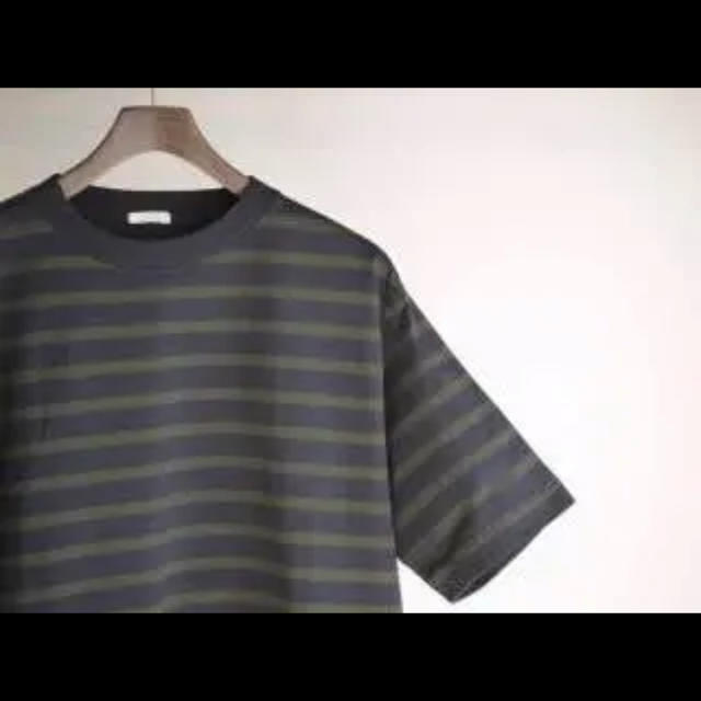 COMOLI(コモリ)の17ss COMOLI コットン ボーダー半袖クルー メンズのトップス(Tシャツ/カットソー(半袖/袖なし))の商品写真