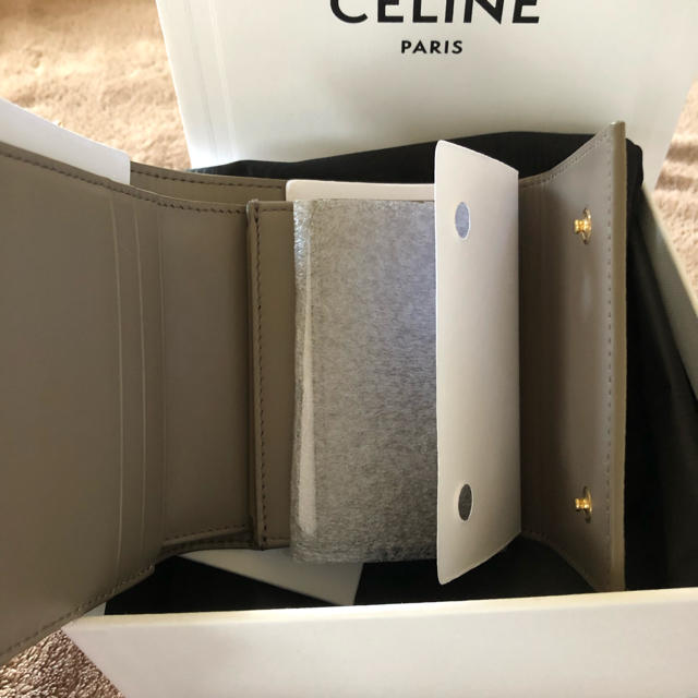 新品 正規品 Celine セリーヌ コンパクト 折りたたみ ウォレット - 財布