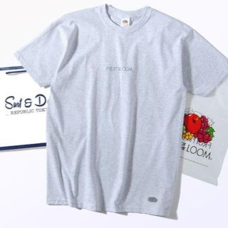 ロンハーマン(Ron Herman)のFruit Of The Loom グラデーション ロゴTシャツ グレーL(Tシャツ/カットソー(半袖/袖なし))