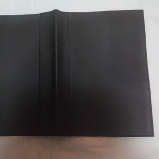 ノートカバー本革調(合成皮革製) B5判（ブラウン＋ブラックセット）(ブックカバー)