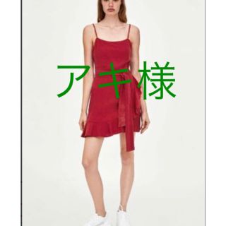 ザラ(ZARA)のZARA リネン混 ミニワンピース(ミニワンピース)