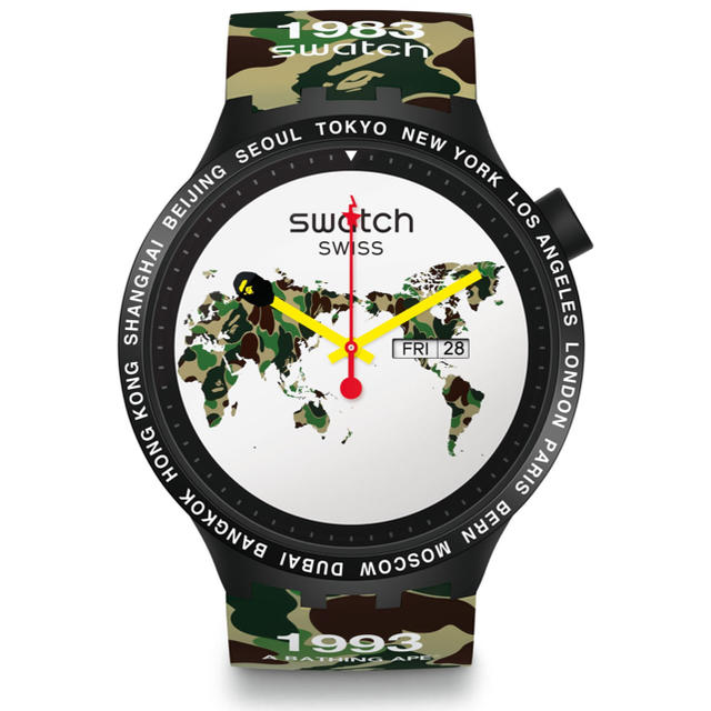 BIG BOLD BAPE THE WORLD swatch