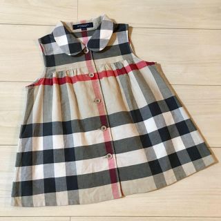 バーバリー(BURBERRY)のBURBERRY LONDON チェック シャツ ブラウス 110Ａ 日本製(ブラウス)