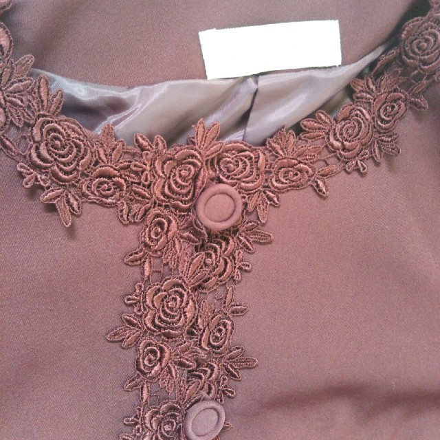 ワインレッド　15号スーツ レディースのフォーマル/ドレス(スーツ)の商品写真
